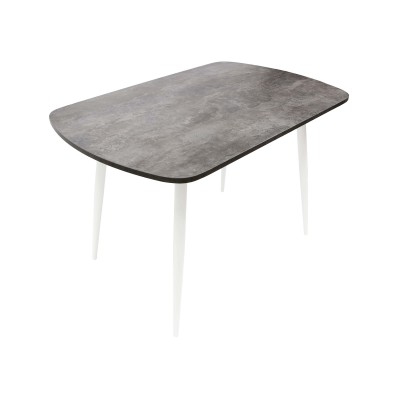 Стол ВВР ЛДСП Камень темный/белый конус 110/70